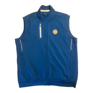 BOBBY JONES GOLF X-H2O MARINA BLUE FULL ZIP VEST MEN'S SIZE LARGE WITH PGA PATCH